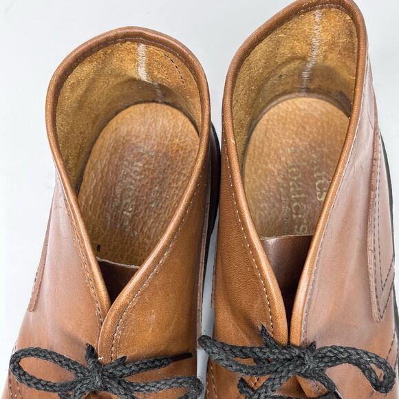Original Bates Floaters Brown Leather Lace Up Ankle Chukka Boots Men’s Size 10 - Picture 7 of 14